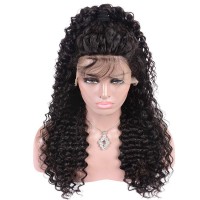 Curly Hair Lace Front Human Hair Wigs 150% Density Unprocessed Brazilian Virgin Remy Hair Deep Wave Lace Front Wigs Pre Plucked