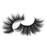 Private label free sample top quality hand made cotton band cruelty free full strip eyelash 25mm 5D Mink lashes vendor