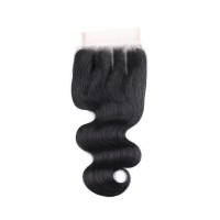 Bliss Esteem 4x4 Swiss Lace Closure Natural Body Wave Cheap Virgin Brazilian Cuticle Aligned Hair Price Closure Vendors