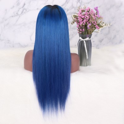 Real straight raw brazilian human hair wigs for black women virgin brazilian human hair lace front wig