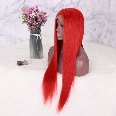 Swiss Lace Wig Vendors Wholesale SOFT Virgin Brazilian Straight Front Lace Human Hair Wigs For Black Women