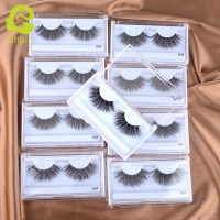 5d 6d free sample custom natural private label eyelashes packaging box wholesale 25mm real 3d mink lashes vendor