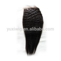 2017 Kinky straight Yaki Hair closure