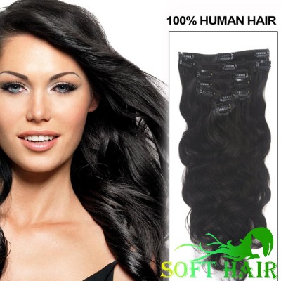 Brazilian virgin hair body wave clip on hair extensions walmart hair for black women