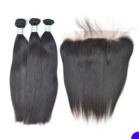 BBOSS kinky straight lace frontal, virgin bohemian hair weave frontal closures