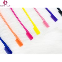 Wholesale High Quality Orange Black White Pink Yellow Purple Color custom edge control brush