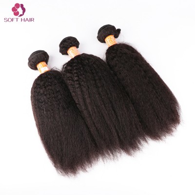 China manufacturer weave human hair bundles and closure kinky straight clip in hair extensions