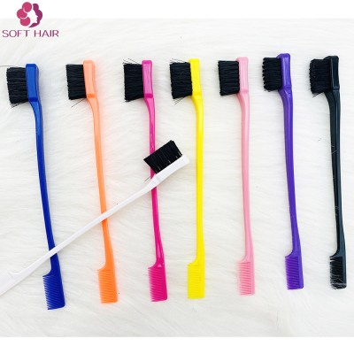 Wholesale High Quality Double Sided Edge Control baby hair eyebrow brush