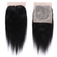 Newest product straight HD lace 4*4 5*5 invisible lace closure