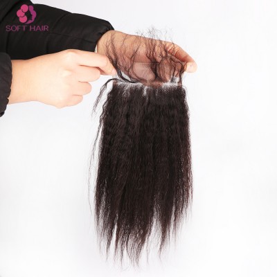 China manufacturer brazilian kinky straight hair cheap hair bundles with closure